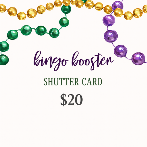 Bingo Booster: Reusable Shutter Card